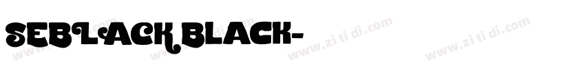 SEBLACK Black字体转换